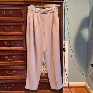 Like new classic taupe H&M pleated high waist suit trouser